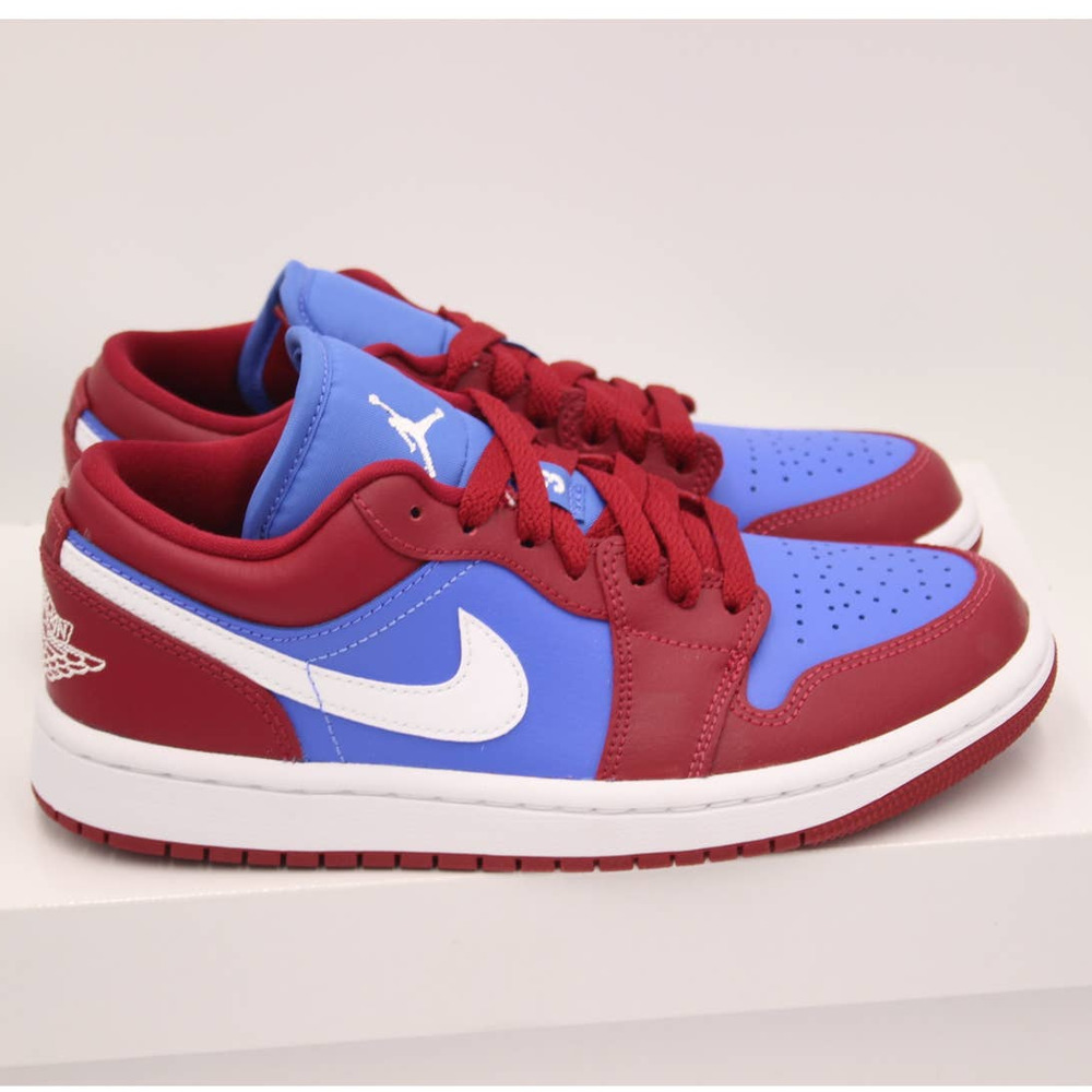 Air Jordan 1 Low Pomegranate Medium Blue Women's Size 5.5 DC0774 604